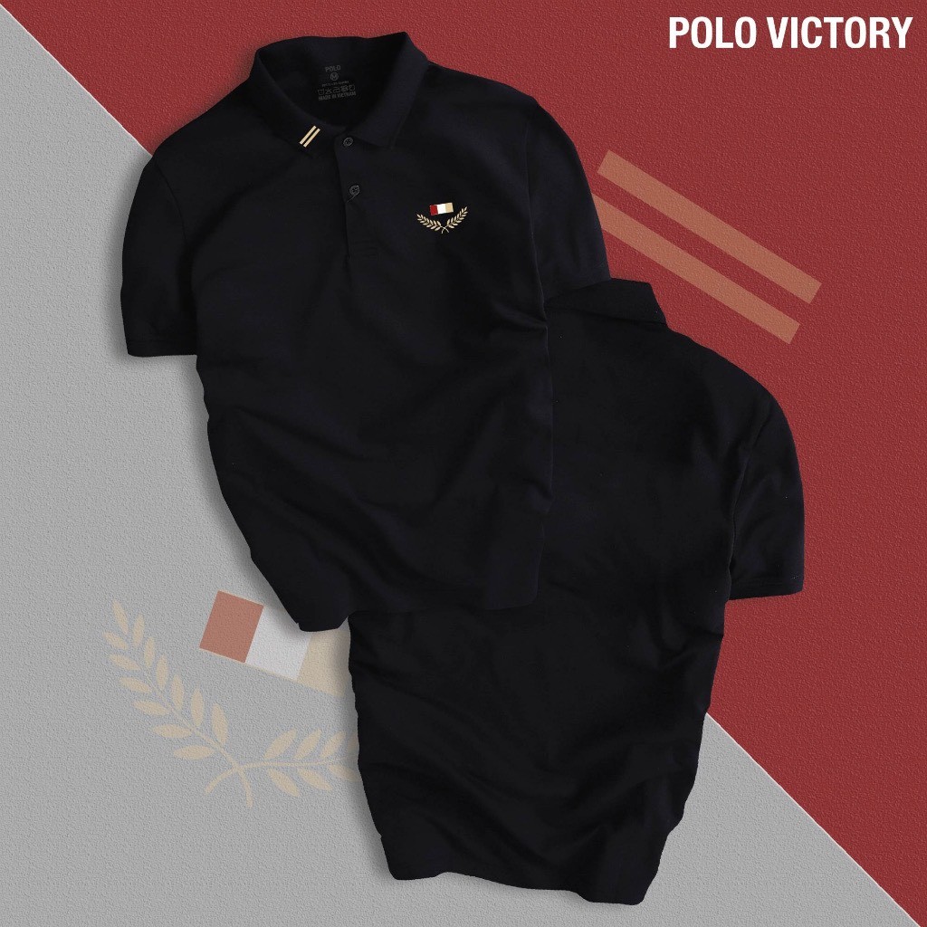 Áo polo nam VICTORY vải CVC cá sấu kháng khuẩn